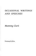 Occasional writings and speeches
