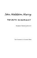 John Middleton Murry, the critic as moralist