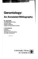 Gerontology : an annotated bibliography