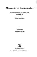 Komposita auf -man im Althochdeutschen, Altsächsischen und Altniederfränkischen