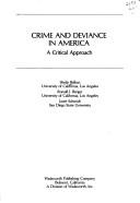 Crime and deviance in America