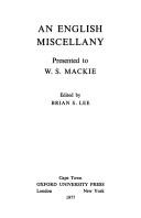 An English miscellany