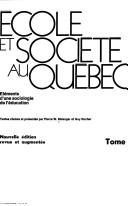 École et société au Quebec