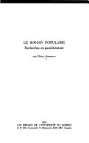 Le roman populaire