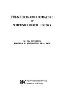 The sources and literature of Scottish church history