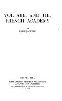 Voltaire and the French Academy