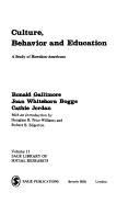 Culture, behavior and education