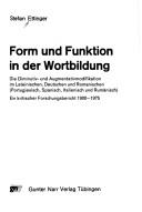 Form und Funktion in der Wortbildung