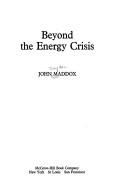 Beyond the energy crisis