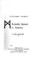 Kristofer Janson in America