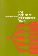 The nature of managerial work.