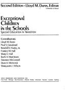 Exceptional children in the schools