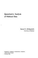 Quantitative analysis of political data
