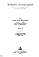 Auftreten und Richtung des Dekadenzmotivs im Werk Georg Trakls.