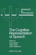 The Cognitive representation of speech