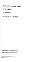 Romantic women poets, 1770-1838