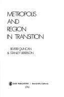 Metropolis and region in transition
