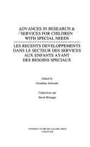 Advances in Research and Services for Children With Special Needs