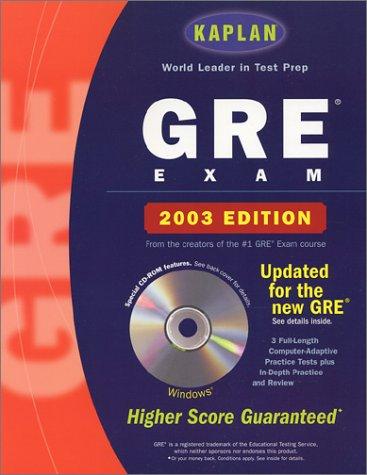 Kaplan GRE Exam 2003 with CD-ROM
