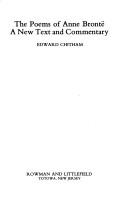 The poems of Anne Brontë