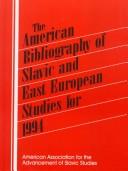 The American Bibliography of Slavic and East European Studies for 1994 (American Bibliography of Slavic and East European Studies)
