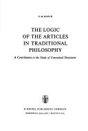 The logic of the articles in traditional philosophy