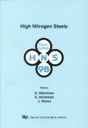 High Nitrogen Steels (Materials Science Forum)