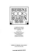 Reference Books Bulletin, 1985-1986 (Reference Books Bulletin)