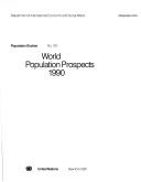 World Population Prospects, 1990 (Population Studies)