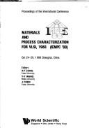 Materials and Process Characterization for Vlsi, 1988/Icmpc '88