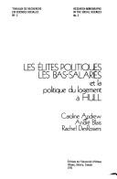 Les élites politiques