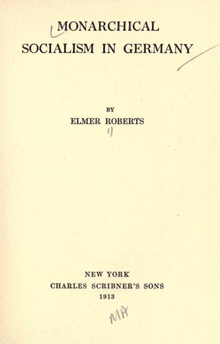 Monarchical socialism in Germany