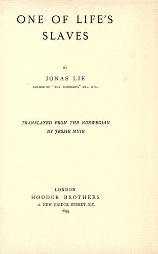 One of life's slaves