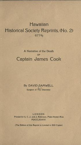 A narrative of the death of Captain Cook
