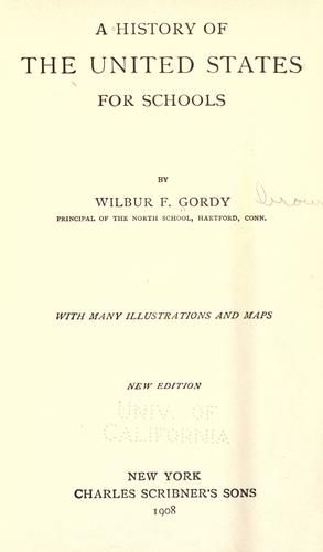 A history of the United States for schools