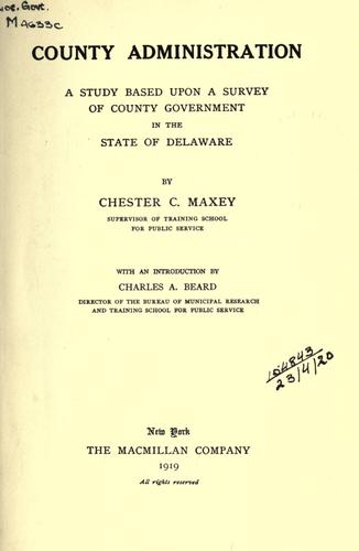 County administration