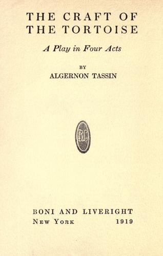 The craft of the tortoise