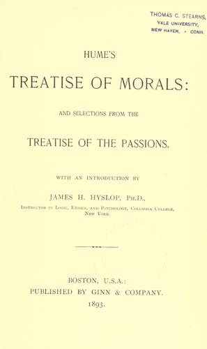 Hume's Treatise of morals