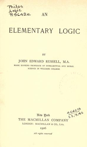 An elementary logic.