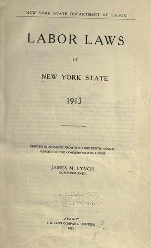 Labor laws of New York State.