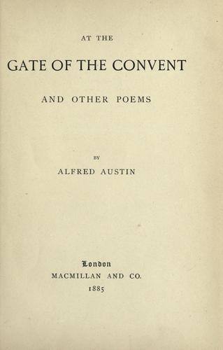 At the gate of the convent, and other poems