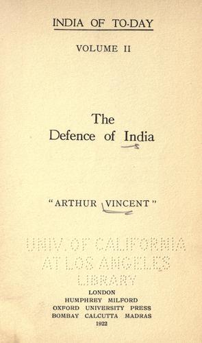 The defence of India