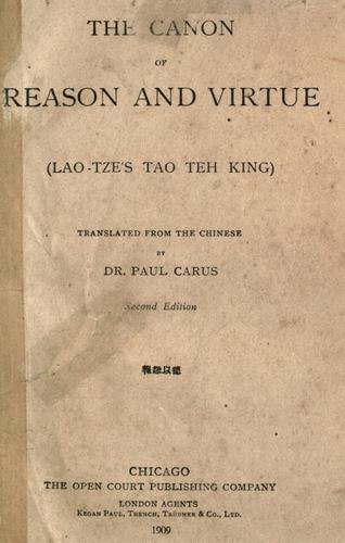 The canon of reason and virtue