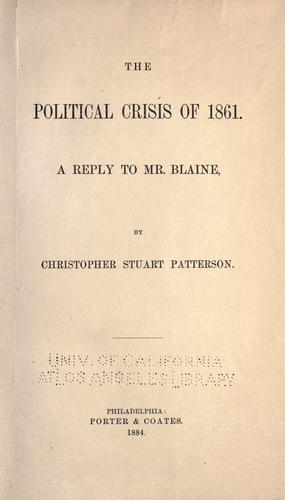 The political crisis of 1861