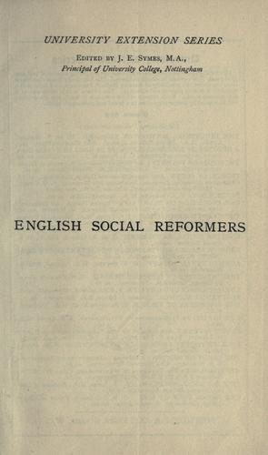English social reformers