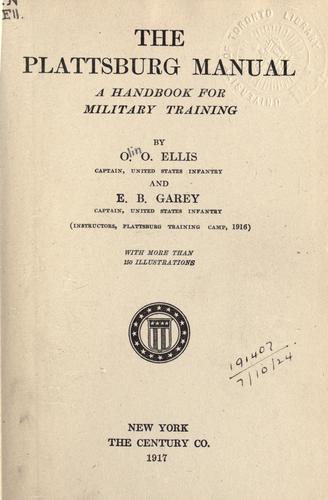 The Plattsburg manual