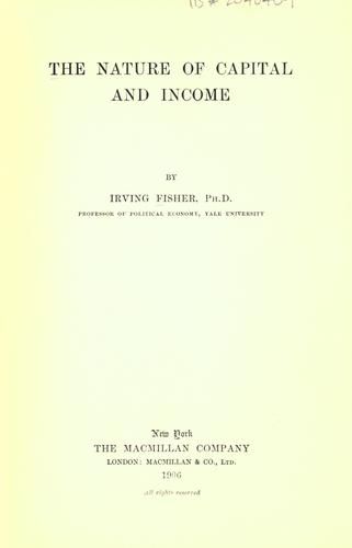 The nature of capital and income