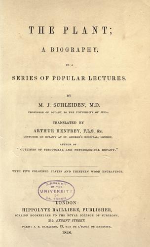 The plant, a biography