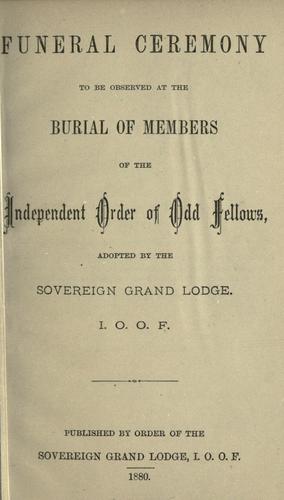 The funeral ceremony ...