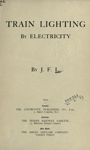 Train lighting by electricity.